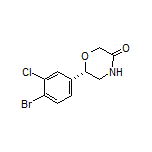 (S)-6-(4-Bromo-3-chlorophenyl)morpholin-3-one