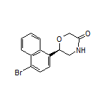(R)-6-(4-Bromo-1-naphthyl)morpholin-3-one