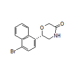 (S)-6-(4-Bromo-1-naphthyl)morpholin-3-one