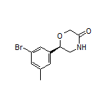 (R)-6-(3-Bromo-5-methylphenyl)morpholin-3-one