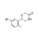 6-(5-Bromo-2-methylphenyl)morpholin-3-one