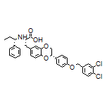 (S)-3-[(S)-2-[4-[(3,4-Dichlorobenzyl)oxy]phenyl]-2,3-dihydrobenzo[b][1,4]dioxin-6-yl]-2-[[(S)-1-phenylpropyl]amino]propanoic Acid