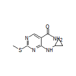 4-(Cyclopropylamino)-2-(methylthio)pyrimidine-5-carboxamide