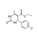 Ethyl 4-(4-Fluorophenyl)-6-methyl-2-thioxo-1,2,3,4-tetrahydropyrimidine-5-carboxylate