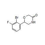 6-(2-Bromo-3-fluorophenyl)morpholin-3-one
