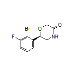 (R)-6-(2-Bromo-3-fluorophenyl)morpholin-3-one