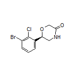 (R)-6-(3-Bromo-2-chlorophenyl)morpholin-3-one