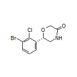 (S)-6-(3-Bromo-2-chlorophenyl)morpholin-3-one