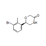 (R)-6-(3-Bromo-2-methylphenyl)morpholin-3-one