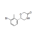 (S)-6-(3-Bromo-2-methylphenyl)morpholin-3-one
