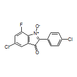5-Chloro-2-(4-chlorophenyl)-7-fluoro-3-oxo-3H-indole 1-Oxide