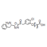 1-[5-[(3,4-Dichlorobenzyl)sulfinyl]-1,3,4-oxadiazol-2-yl]-2-phenylethanamine Trifluoroacetate