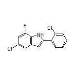 5-Chloro-2-(2-chlorophenyl)-7-fluoro-1H-indole
