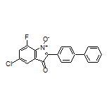 2-(4-Biphenylyl)-5-chloro-7-fluoro-3-oxo-3H-indole 1-Oxide