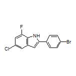 2-(4-Bromophenyl)-5-chloro-7-fluoro-1H-indole