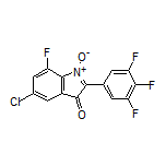 5-Chloro-7-fluoro-3-oxo-2-(3,4,5-trifluorophenyl)-3H-indole 1-Oxide
