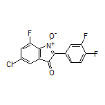 5-Chloro-2-(3,4-difluorophenyl)-7-fluoro-3-oxo-3H-indole 1-Oxide