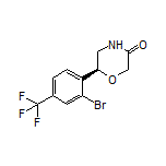 (S)-6-[2-Bromo-4-(trifluoromethyl)phenyl]morpholin-3-one