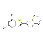 5-Chloro-2-(3,4-dimethoxyphenyl)-7-fluoro-1H-indole