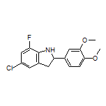 5-Chloro-2-(3,4-dimethoxyphenyl)-7-fluoroindoline