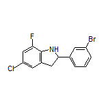 2-(3-Bromophenyl)-5-chloro-7-fluoroindoline