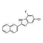 5-Chloro-7-fluoro-2-(naphthalen-2-yl)-1H-indole