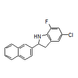 5-Chloro-7-fluoro-2-(naphthalen-2-yl)indoline