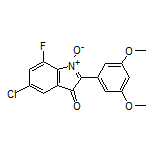 5-Chloro-2-(3,5-dimethoxyphenyl)-7-fluoro-3-oxo-3H-indole 1-Oxide