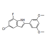 5-Chloro-2-(3,5-dimethoxyphenyl)-7-fluoro-1H-indole