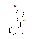 5-Chloro-7-fluoro-2-(naphthalen-1-yl)indoline