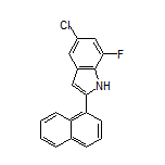 5-Chloro-7-fluoro-2-(naphthalen-1-yl)-1H-indole