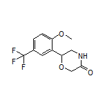 6-[2-Methoxy-5-(trifluoromethyl)phenyl]morpholin-3-one