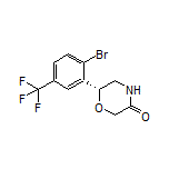 (R)-6-[2-Bromo-5-(trifluoromethyl)phenyl]morpholin-3-one