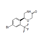 (S)-6-[4-Bromo-2-(trifluoromethyl)phenyl]morpholin-3-one