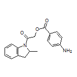 2-(2-Methylindolin-1-yl)-2-oxoethyl 4-Aminobenzoate