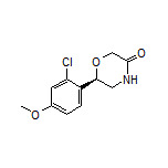 (R)-6-(2-Chloro-4-methoxyphenyl)morpholin-3-one