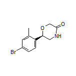 (R)-6-(4-Bromo-2-methylphenyl)morpholin-3-one