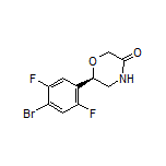 (R)-6-(4-Bromo-2,5-difluorophenyl)morpholin-3-one