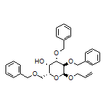 (2R,3S,4S,5R,6S)-6-(Allyloxy)-4,5-bis(benzyloxy)-2-[(benzyloxy)methyl]tetrahydro-2H-pyran-3-ol