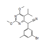 2-(3-Bromo-5-methylphenyl)-2-(5-isopropyl-2,6-dimethoxypyrimidin-4-yl)acetonitrile