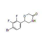 6-(4-Bromo-2,3-difluorophenyl)morpholin-3-one