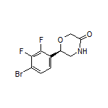 (R)-6-(4-Bromo-2,3-difluorophenyl)morpholin-3-one