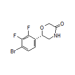 (S)-6-(4-Bromo-2,3-difluorophenyl)morpholin-3-one