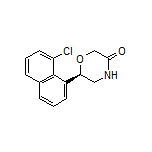 (R)-6-(8-Chloro-1-naphthyl)morpholin-3-one