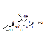 (S)-N-[(S)-3-Oxo-1-[(S)-2-oxopyrrolidin-3-yl]-4-(trifluoromethoxy)butan-2-yl]-5-azaspiro[2.4]heptane-6-carboxamide Hydrochloride
