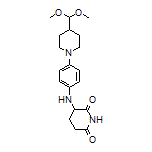 3-[[4-[4-(Dimethoxymethyl)piperidin-1-yl]phenyl]amino]piperidine-2,6-dione