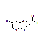Methyl 2-[(5-Bromo-2-iodopyridin-3-yl)oxy]-2-methylpropanoate