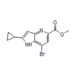 Methyl 7-Bromo-2-cyclopropyl-4-azaindole-5-carboxylate