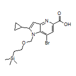 7-Bromo-2-cyclopropyl-1-[[2-(trimethylsilyl)ethoxy]methyl]-4-azaindole-5-carboxylic Acid