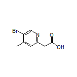 2-(5-Bromo-4-methylpyridin-2-yl)acetic Acid